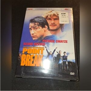 Point Break DVD Movie Keanu Reeves & Patrick Swayze - Orange Blue Cover
